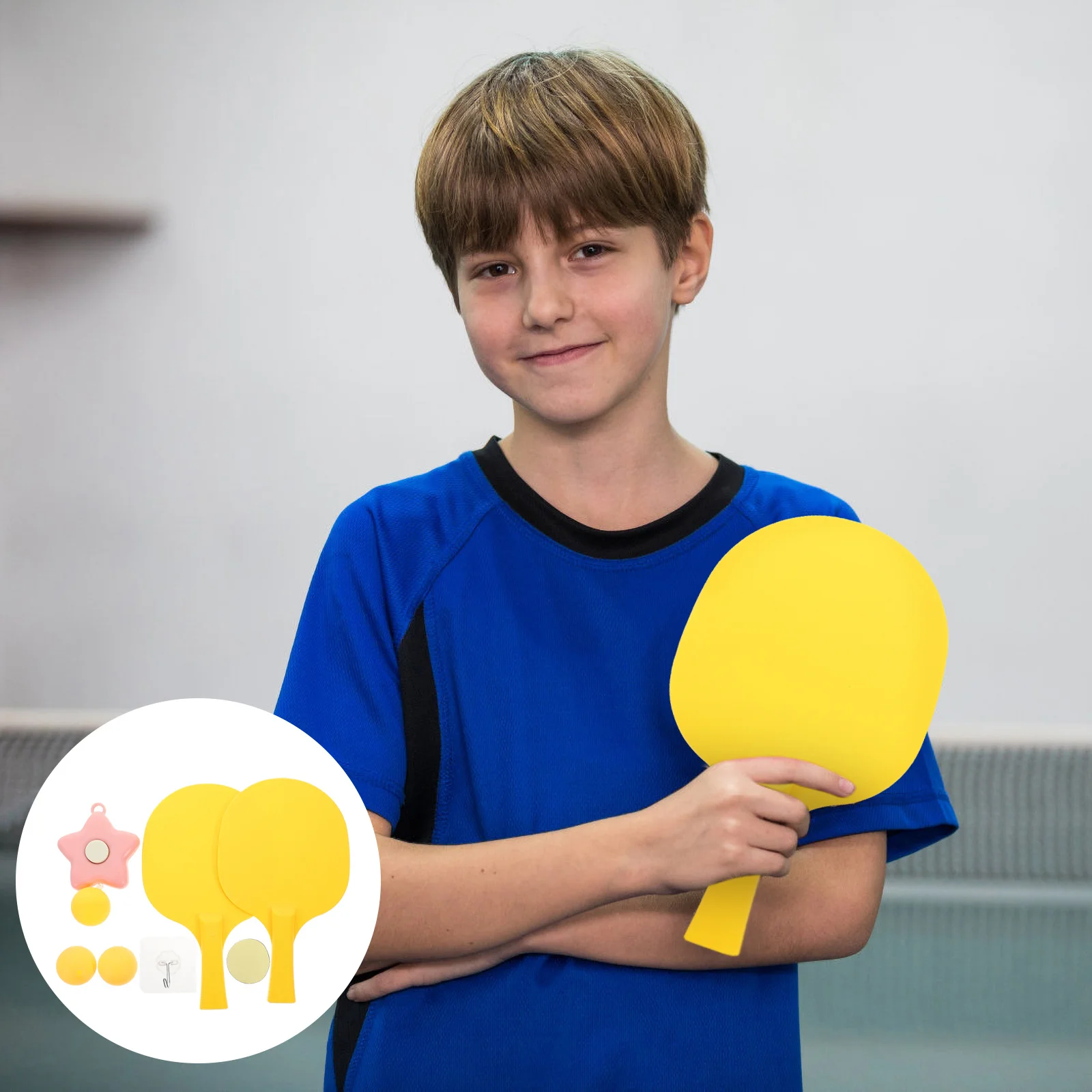 

1Set Table Tennis Training Equipment Hanging Indoor Set Practical Exercising Kit for Kids Reflex Eye Hand Coordination