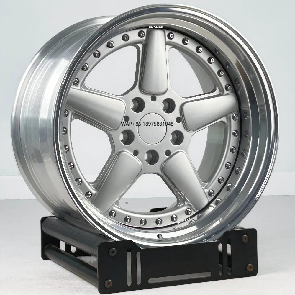 

2 Piece Forged Wheels for M3 M5 E60 E46 E90 E92 F30 F80 F82 5X120 Rims 17 18 19 20 Inch Five Spoke Silver Rims