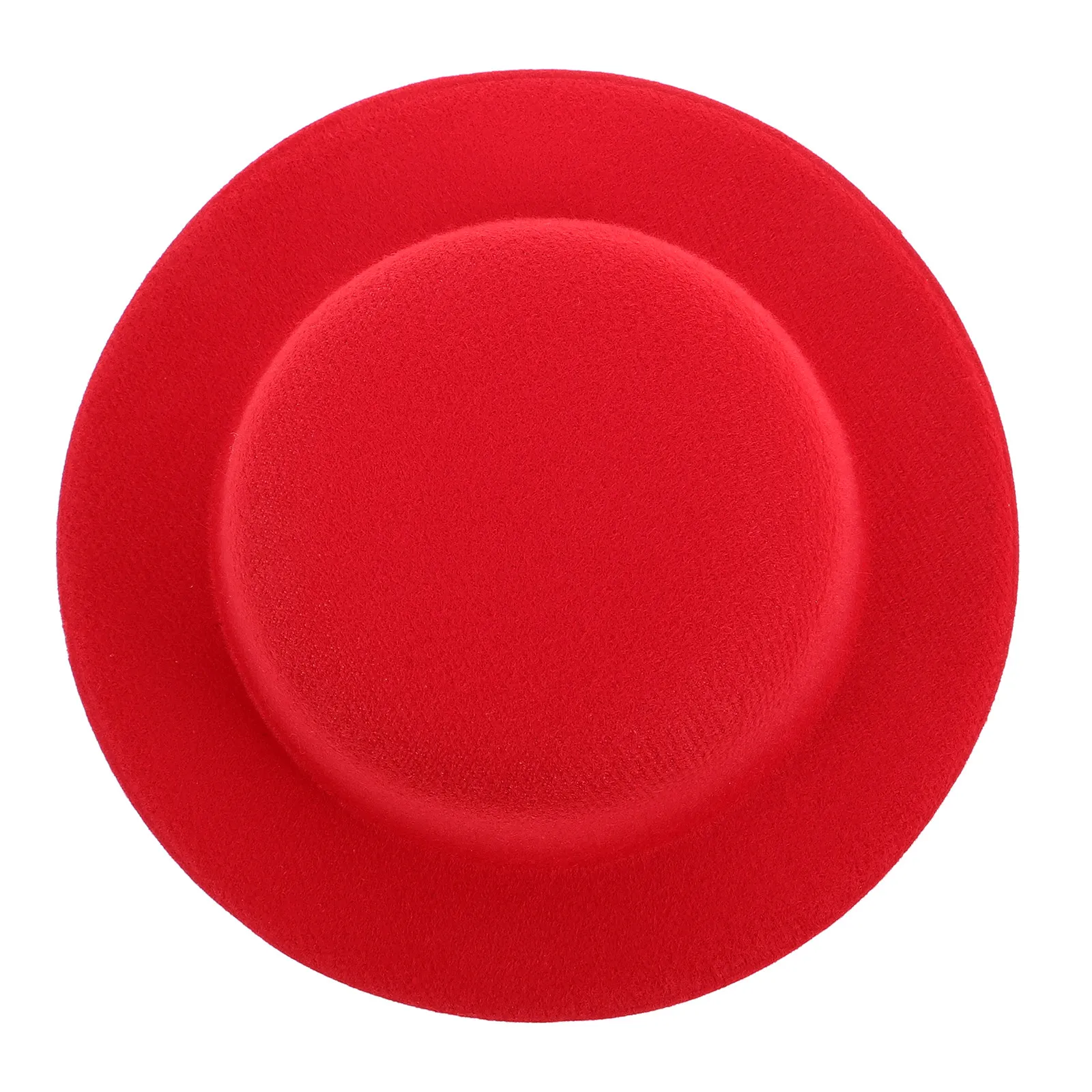 Chapéu Pequeno Formal Artesanal Vermelho Estilo Lolita Elegante para Festas Casamentos DIY Acessório de Moda Miniatura para Fantasia