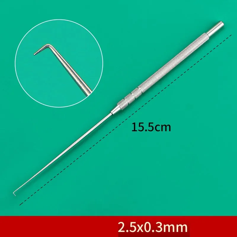 Stainless Steel Ear Use Hook Cerumen Hook/earpick Straight/Gun Type Hospital ENT Instrument Tool