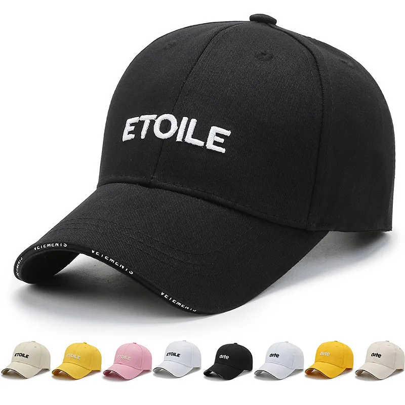 

Korean Style Trdy Fashion Versatile New Embroidered Small Letter Hat Baseball Cap Wom Casual Outdoor Sunshade Dad Hat For