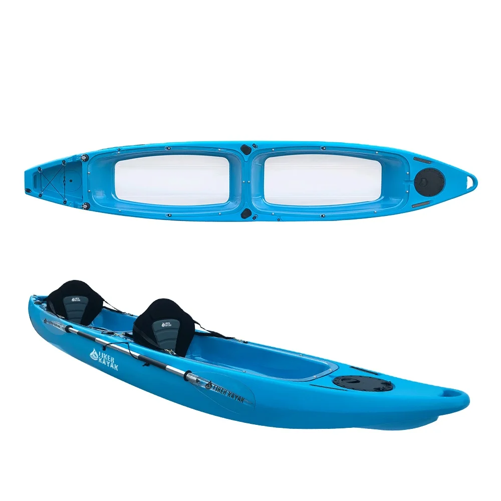

2-Person See-Through Kayak, Crystal Clear Bottom Canoe