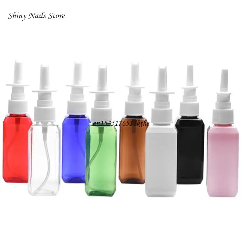 50ml Clear Empty Plastic Nasal Bottles Sprayer Nose Refillable Bottling Dropship