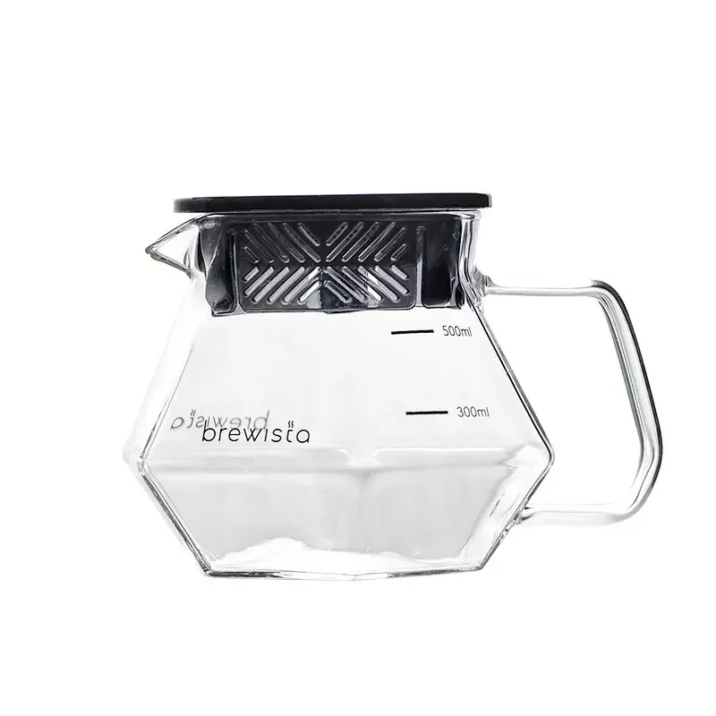 Brewista Espresso Coffee Dripper 400ml Filter 2 Cup Brewing Cup Durable 60 Heat Proof Glass Barista Coffee Pot