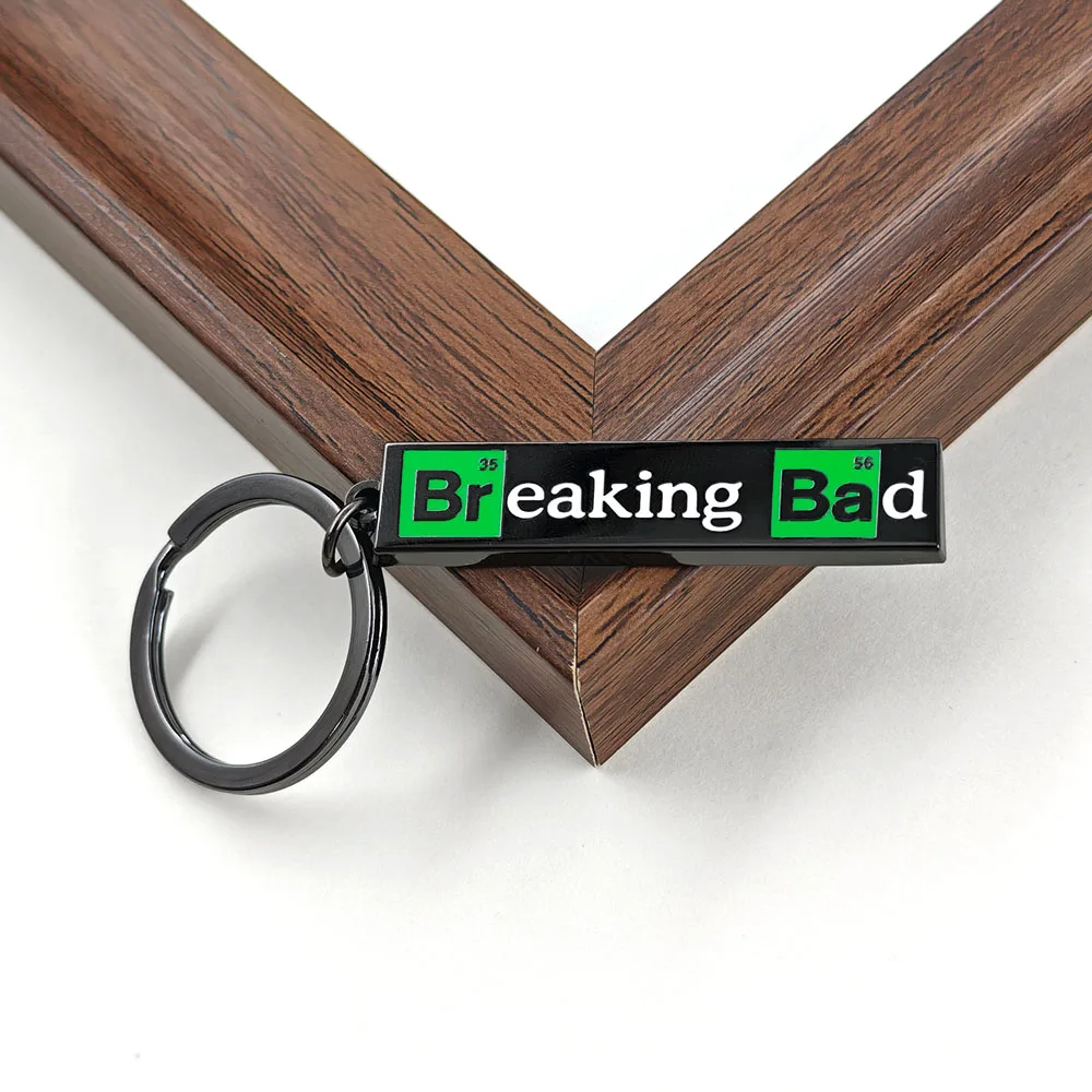 Breaking-Bad Schlüsselanhänger Walter White Heisenberg Metall-Schlüsselring Periodensystem-Element Fan-Kollektion Rucksack-Anhänger Geschenk – Detail 6