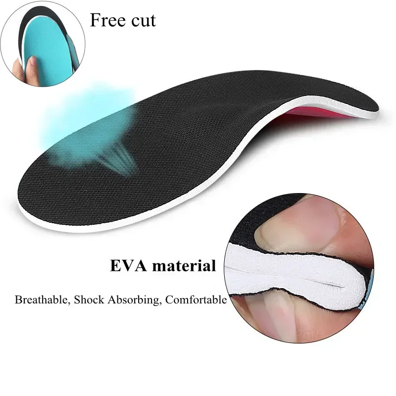 Wkładki ortopedyczne Arch Support Flatfoot Shoe Insole Sports Inserts Foot Cushion Heel Pads for Men Women Foot X/O Leg Correction