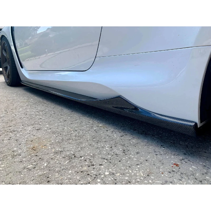 

Hot Selling VR Style Carbon Fiber Bumper New Screw-On Fits 2015-2018 Side Skirt Lip