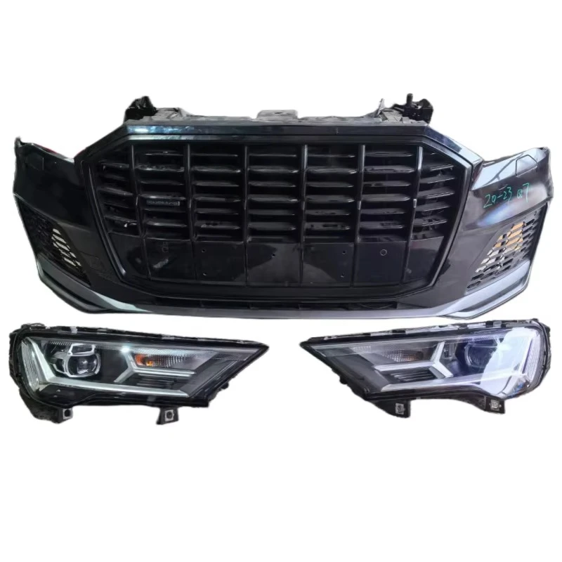 

Самый продаваемый комплект кузова автомобильного бампера Q7 с фарой и решеткой. Полный передний бампер, изготовленный из прочного пластикового состояния.