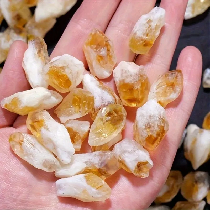 Natural Brazilian Citrine Crystal Chips Ideal for Aromatherapy Diffuser Aquarium Decor - view 4