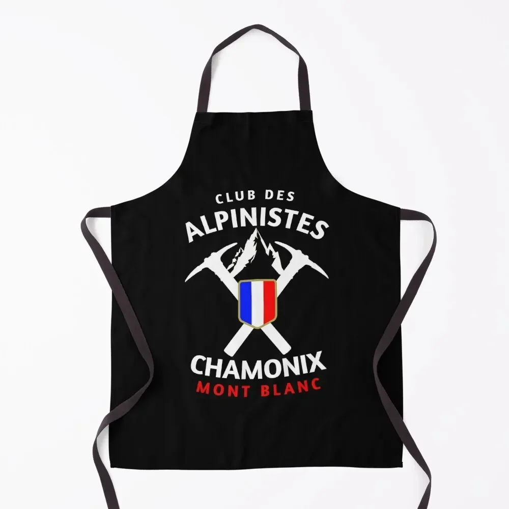 

Mountaineering Chamonix Mont Blanc Climbing Apron Home And Kitchen Waterproof Kitchen Woman Hairdressing Apron