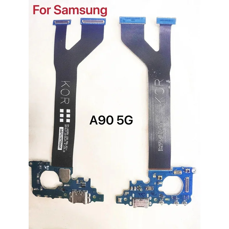 USB Charging Port Connector Dock Flex Cable For Samsung A90 5G A908B A908N Replacement Parts