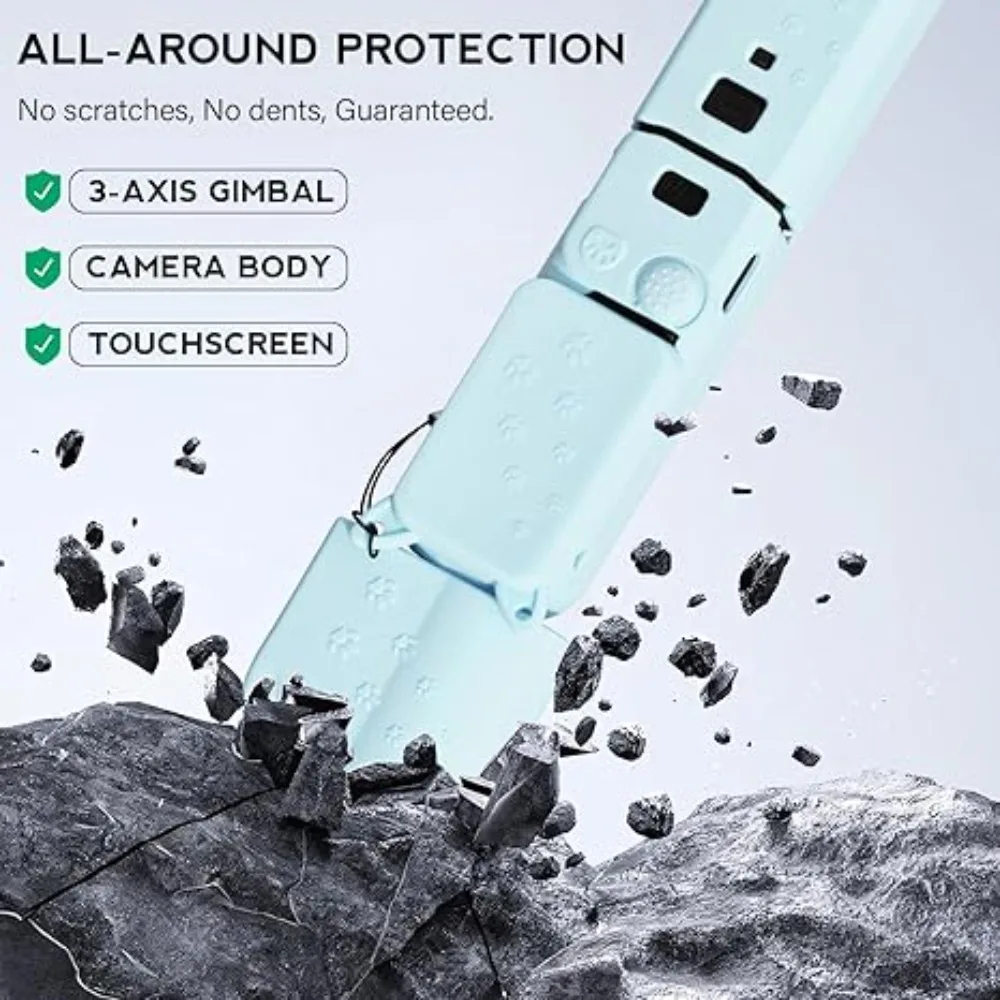 

For DJI OSMO Pocket 3 Silicone Case Anti-bump Cover Soft Accessories Protective Case Cover Silicone Cover