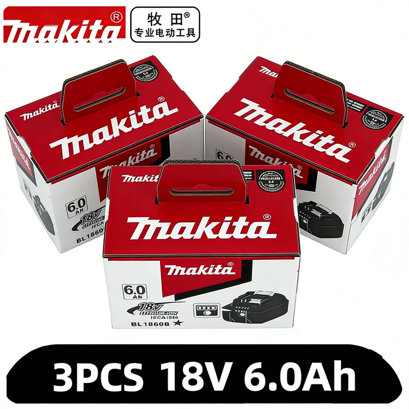 

6Ah genuine Makita 18V 6.0Ah battery, Makita DTW700 DHW180 DGH181 DTD173 DAS180 DDF487 DTW285 TW004G power tools battery too