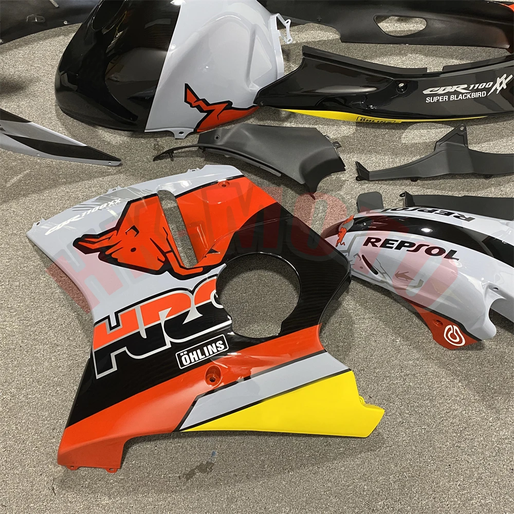 Motorcycle Fairings Kit Fit For Blackbird CBR1100XX CBR1100 XX 1996-2007 Bodywork Set High Quality Abs Injection Grey Red