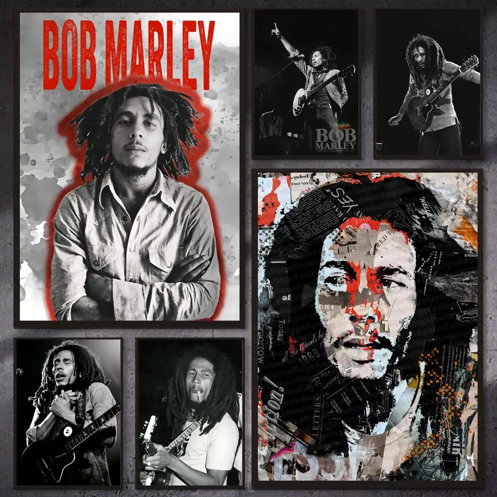 Bob M-Marleys Singer Music Poster Versatile HD Waterproof Wa