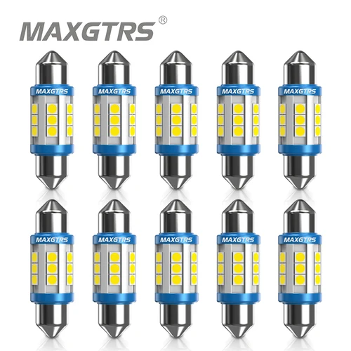 Imagen 1 del producto 10x adorno C5W C10W 3030 bombilla de Chip Canbus 31mm/36mm/39mm/41mm lámpara LED para coche cúpula Interior luces de matrícula de lectura 6000K