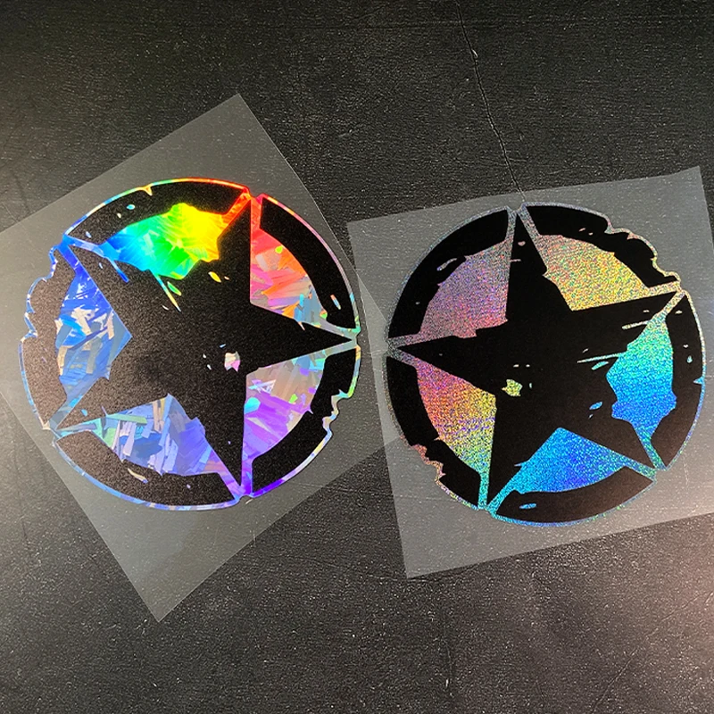 

1PC Five-point Star Motorcycle Sticker Waterproof for Motorbike Helmet Fuel Tank Fairing Car Windows Body Universal Vinyl Decals