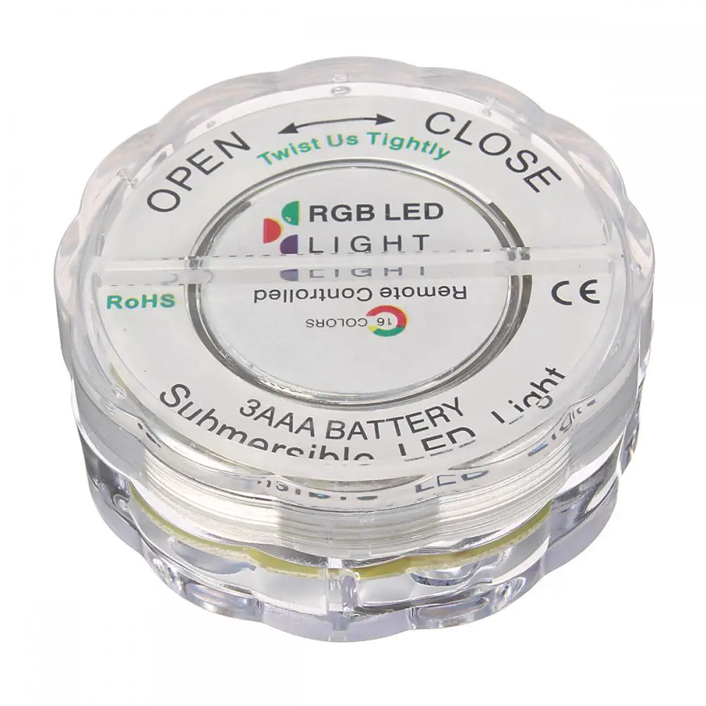 Durable And Long-lasting Vase Bowl Fish Tank Outdoor Rgb Submersible Led Lights Innovative Captivating Swimming Pool Pond Party