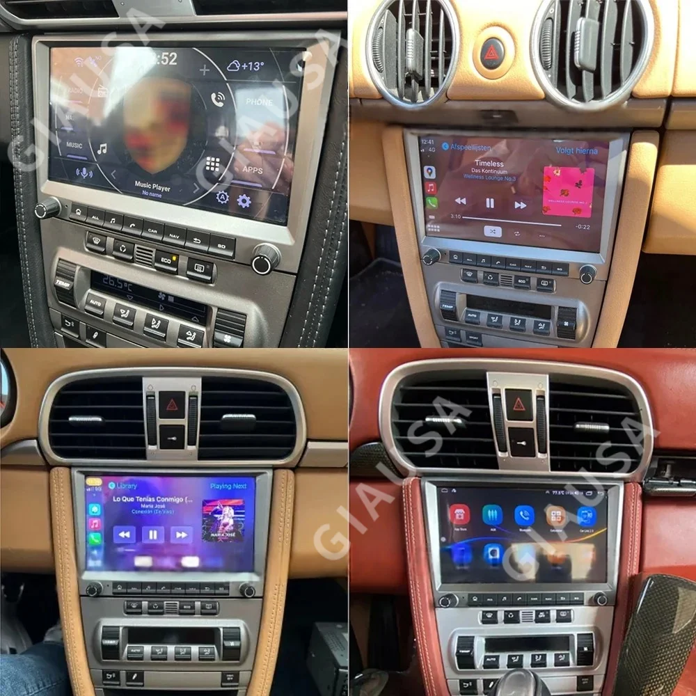 Android 14 For Porsche Cayman 911 Boxter 997 2005-2013  Car Radio Player Multimedia Auto GPS Navigation Stereo Carplay Head Unit