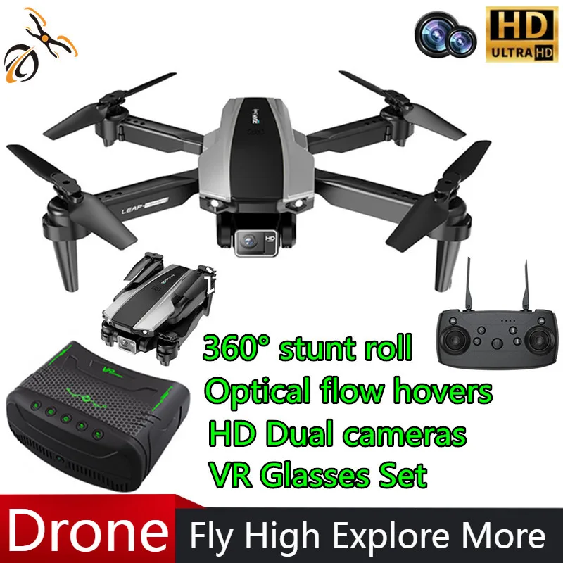 

H30 Professional Dual Camera VR glasses Dron Quadcopter Brushless Aerial Photography Laser Obstacle Avoidance RC Toy Birthday