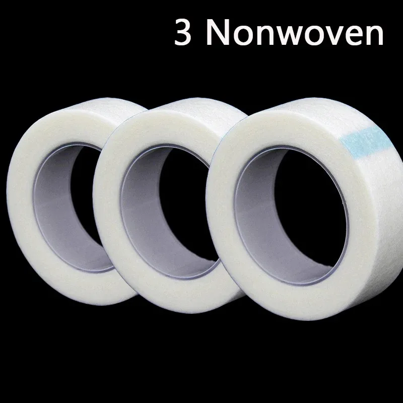 Wimpernband, transparenter Klebestoff, 9 m/10 Yard/Rolle, selbstklebendes, atmungsaktives Mikroporen-Stoffband für die Wimpernverlängerungsversorgung