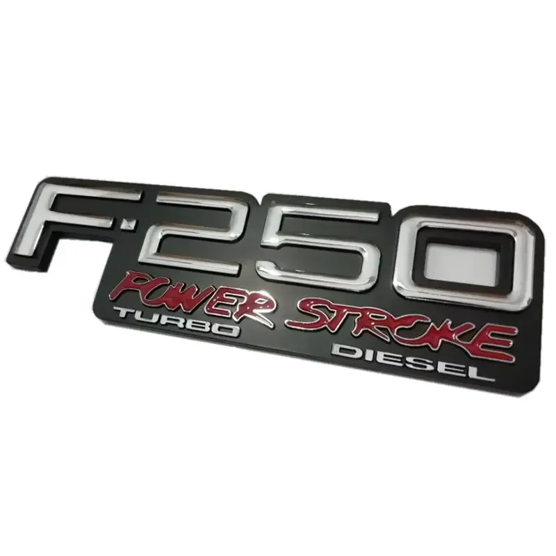 ABS Plastic F250 International Diesel Power F-250 Power Stroke Turbo Diesel Car Sticker Emblem Badge Embleme Emblema