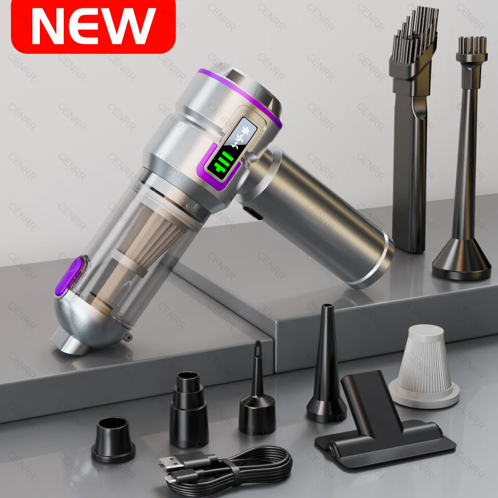 

998000PA Portable Car Vacuum Cleaner Handheld Mini Strong Powerful for Home Cordless Blower for Car Cleaner Car Vacuum Cleaner