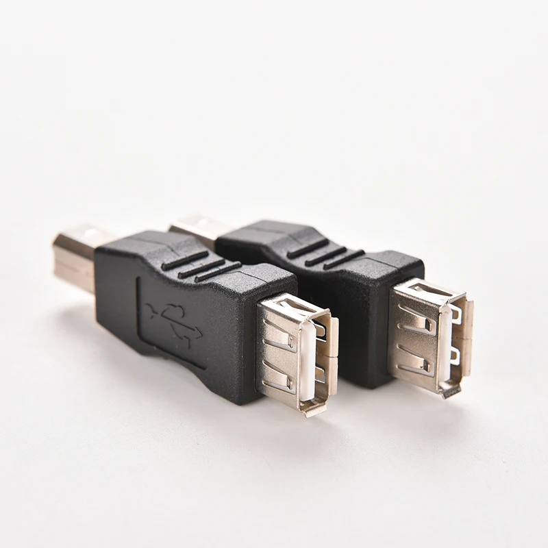 1Pcs USB Type A Female to USB Type B Male Converter Adapter Conector