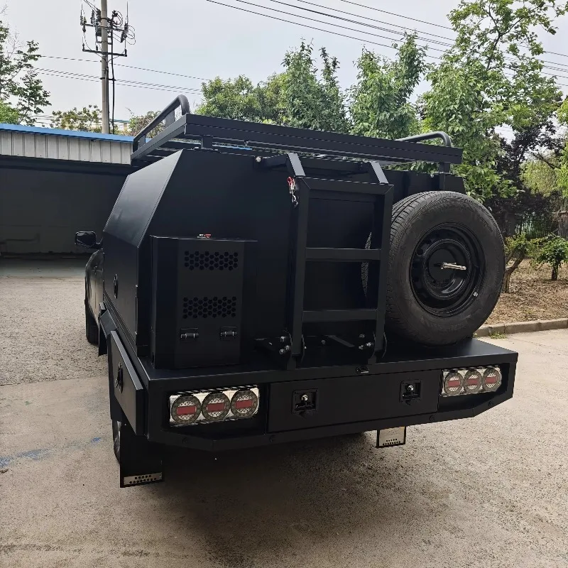 Aluminium Ute Canopy with Slide Drawers, Roof Rack & Dog Box Compatibility