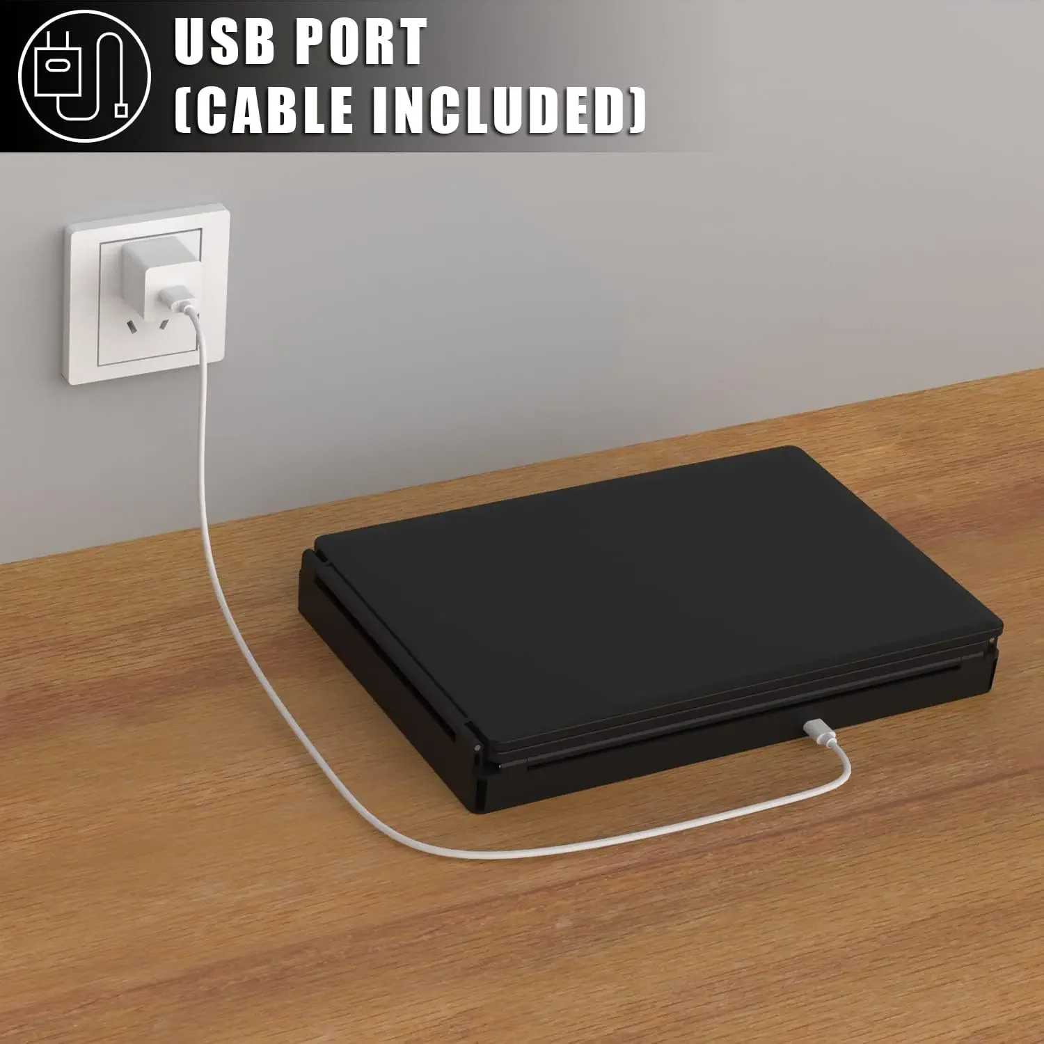 5 caras 360 °   Espejo para cortar y peinar el cabello, antivaho, recargable por USB, altura ajustable, vidrio HD