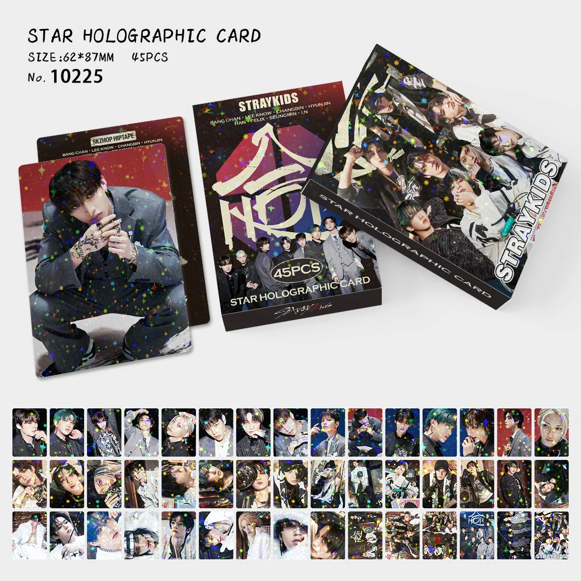 SKZOO 45 ensemble de cartes photo ciel étoilé, groupe Stray Kids et cartes individuelles, nouvelles cartes étoiles spéciales à collectionner, cadeau d'anniversaire LOMO
