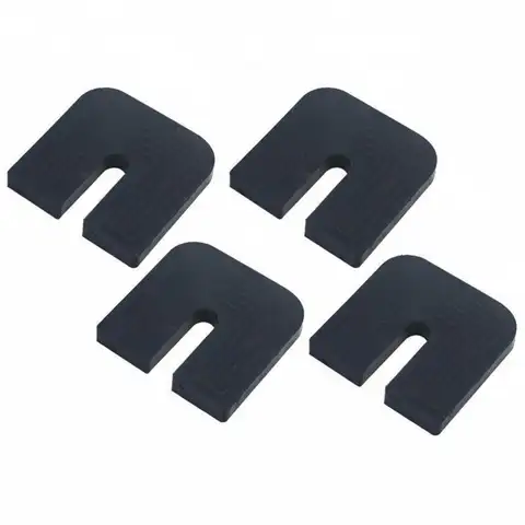4 Pieces Air condition Outdoor Unit Foot Pad Thickened Design Cooling Unit Anti-Vibration Pad Universal Fit Rubber