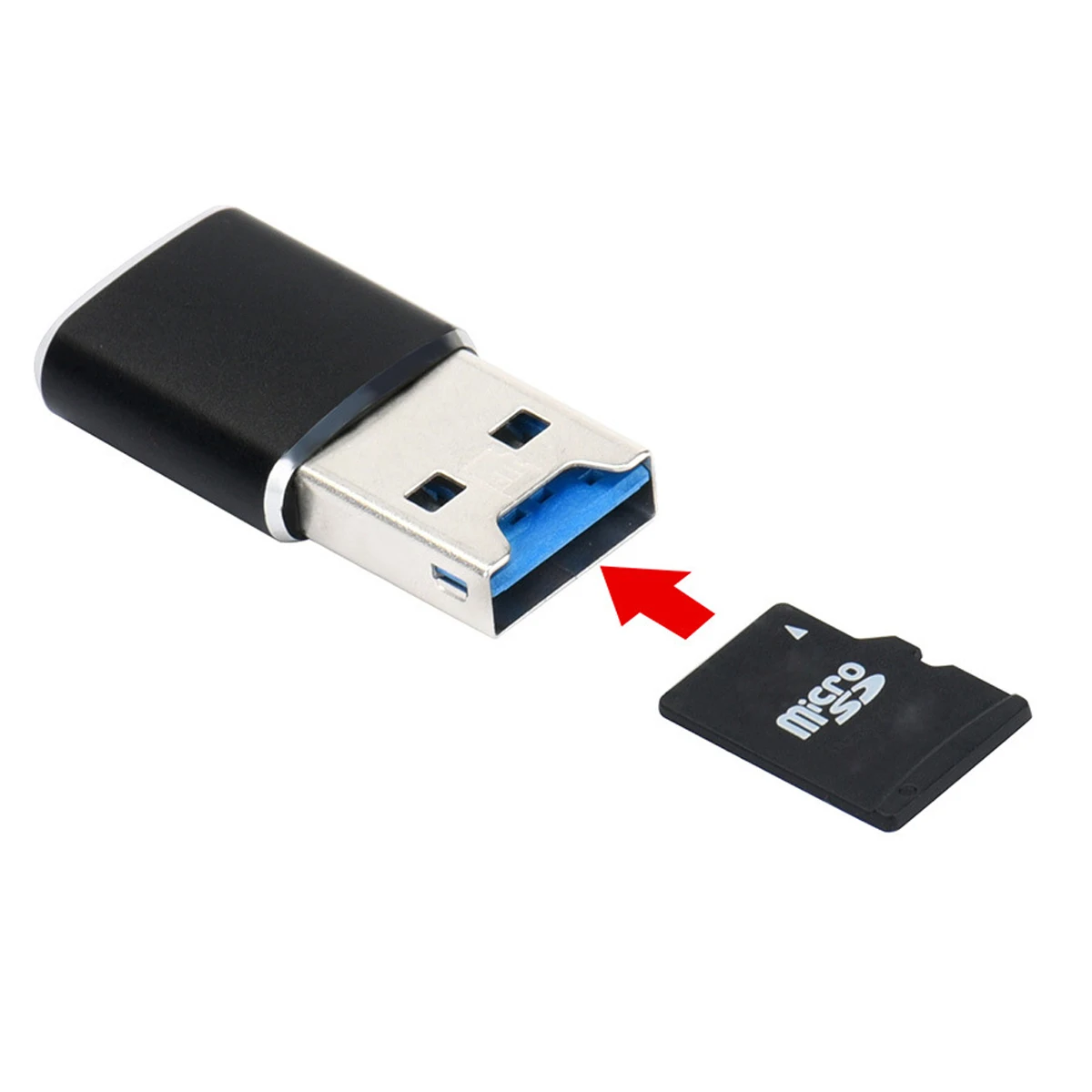 CYDZ Mini Size 5Gbps Super Speed USB 3.0 to Micro SD SDXC TF Card Reader Adapter