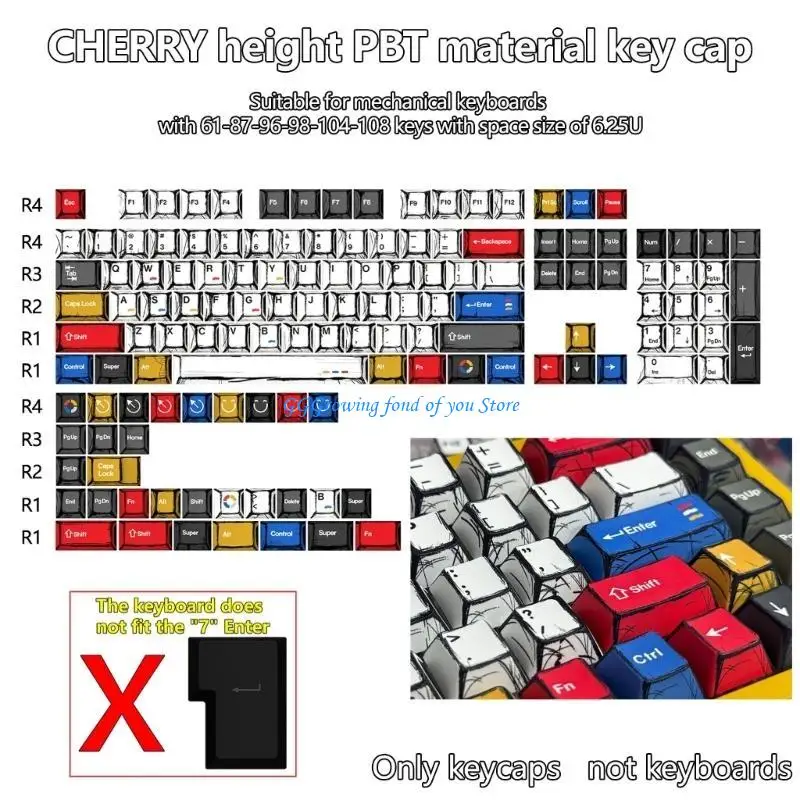 

H9EB Durability PBT Keycaps In Gradients Color Keycap For Mechanical Keyboards