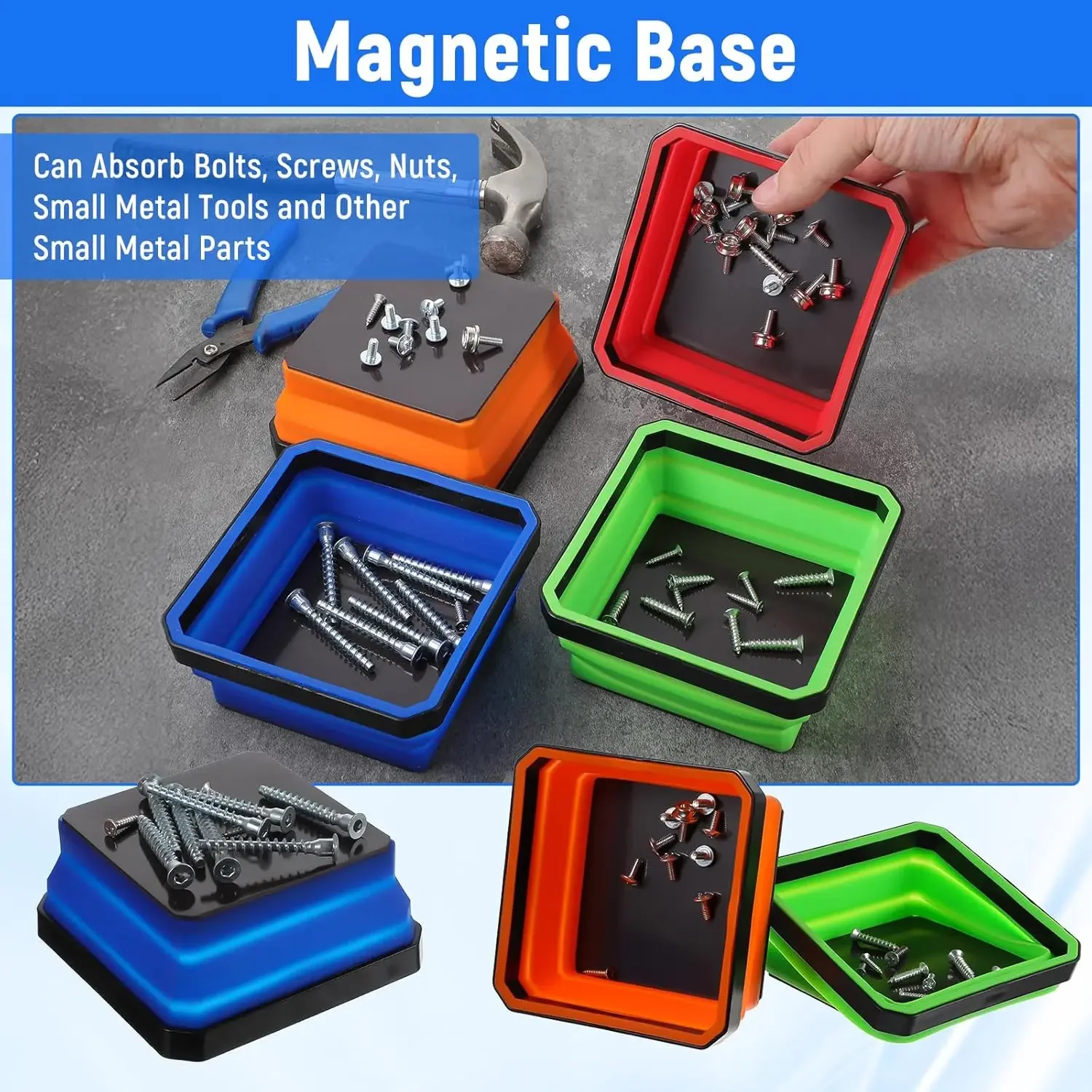 Magnetic Parts Tray - 1 szt. składana magnetyczna taca na