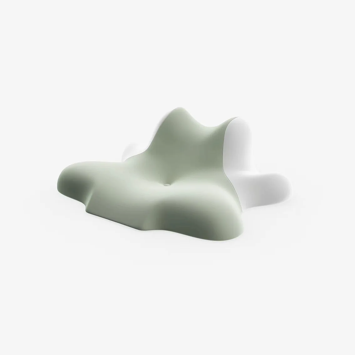 Ice Silk Night Cat Pillow for Side Sleeping with Phone Memory Foam Stomach Sleeping Pillow Cervical Support Single Breathable