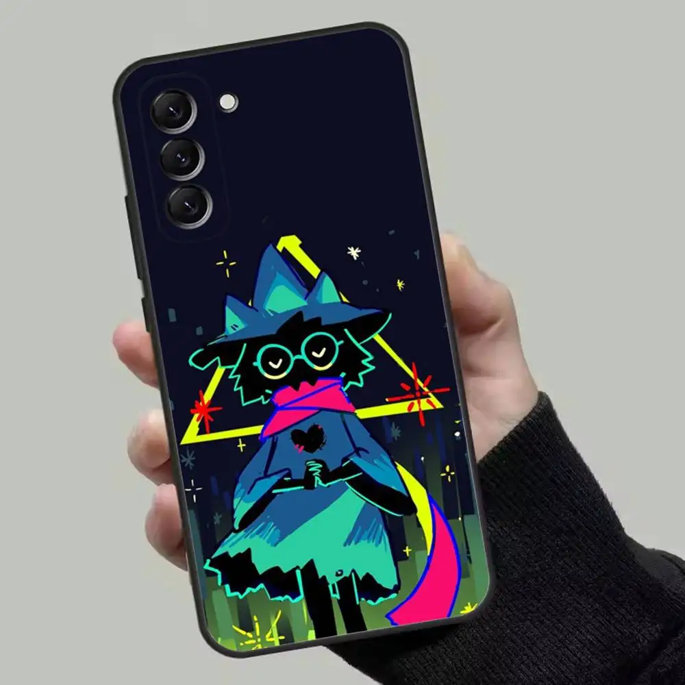 Etui na telefon D-Deltarune Ralsei do Samsung Galaxy A13, A21s, A22, A31, A32, A52, A53, A71, A80, miękka czarna obudowa