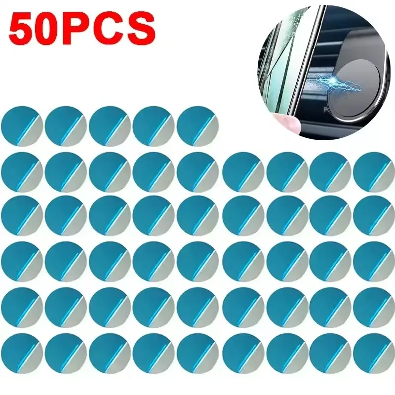 50/30/1PCS Universal Metal Plate for Magnetic Car Phone Holder Stands Adhesive Disk Iron Sheet Magnetic Mount for IPhone Samsung