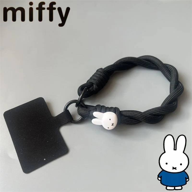

Милый брелок с кроликом Миффи, креативный мультяшный узор, декоративный, простой, модный, прочный, портативный ремешок для телефона, подарок
