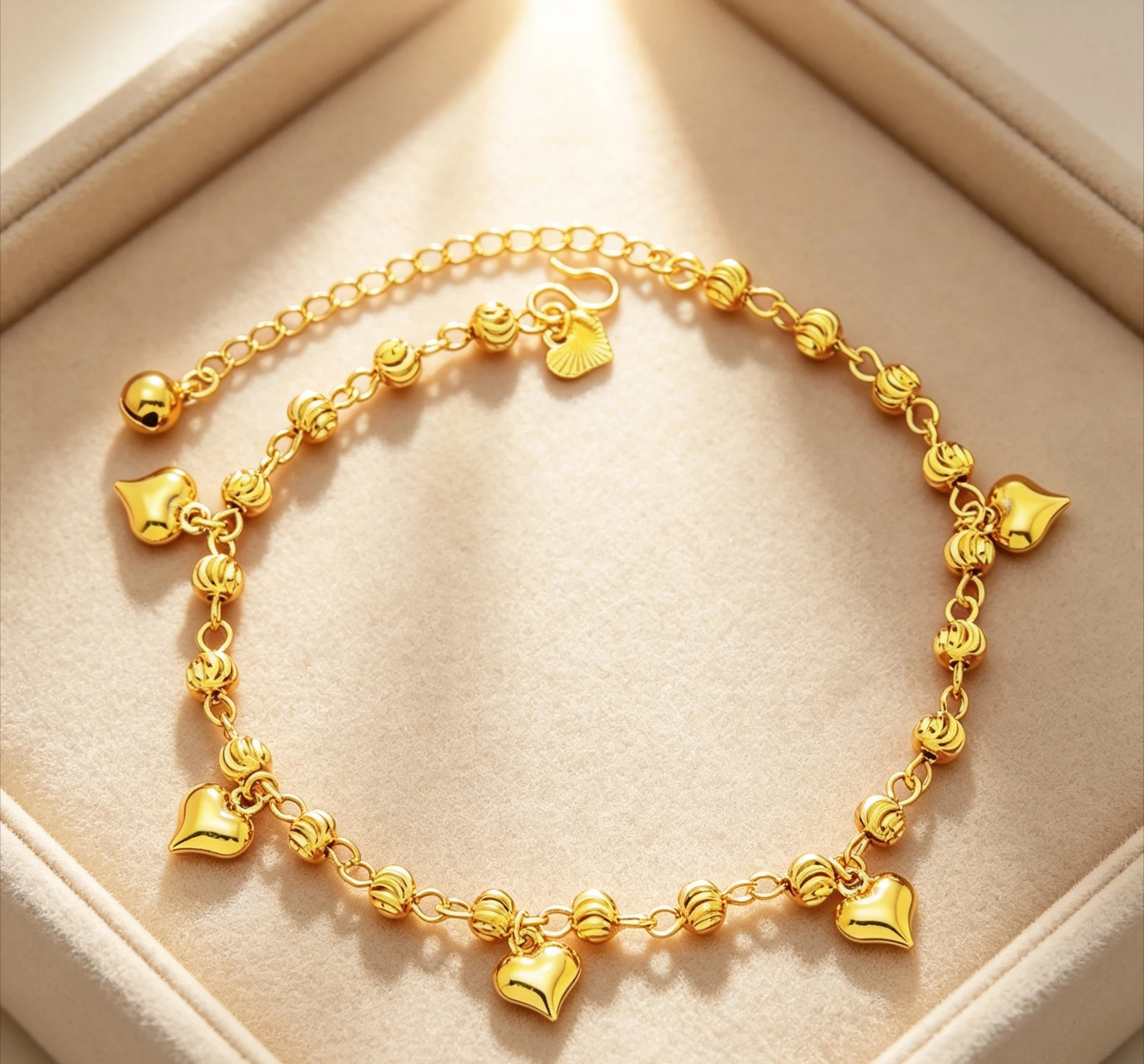 Gold Euro Coin Adjustable Anklet | AU999 Pure Gold, vintage euro coin design, adjustable length  Giving gifts for friends