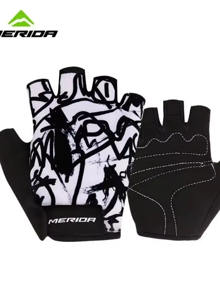 AliExpress NONE Bike Half Finger Gloves Anti Slip Anti Sweat Men Women Half Finger Gloves Breathable Anti Shock Sports Gloves Cycling Accessorie