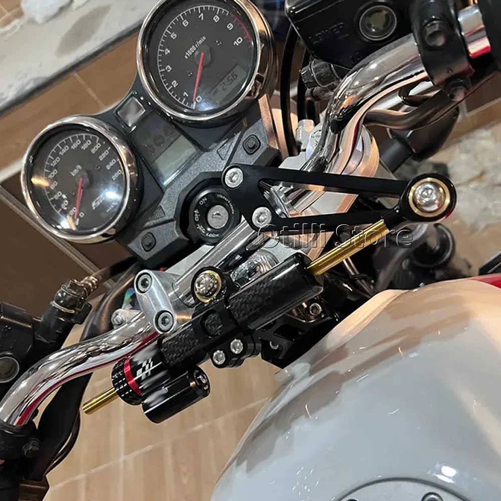 

Кронштейн демпфера CB 1300 для Honda CB1300 cb 1300 2003-2011 2020 2009 комплект крепления демпфера для стабилизации Руля Мотоцикла