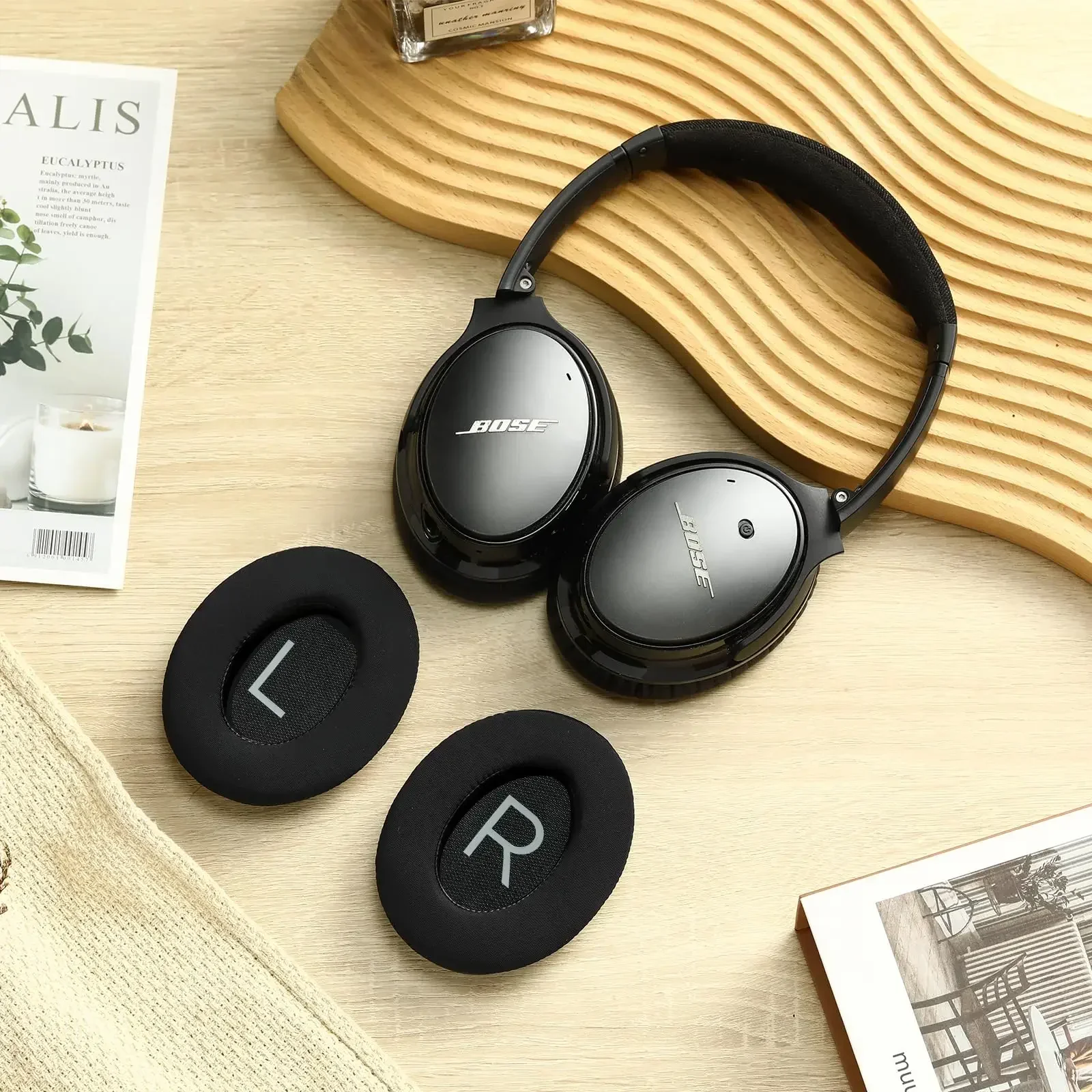 Replacement 2pcs Cooling Gel Ear Pad For Bose QuietComfort QC45 Headphone Ear Cups Ear Cover Earpads Accessories Ju