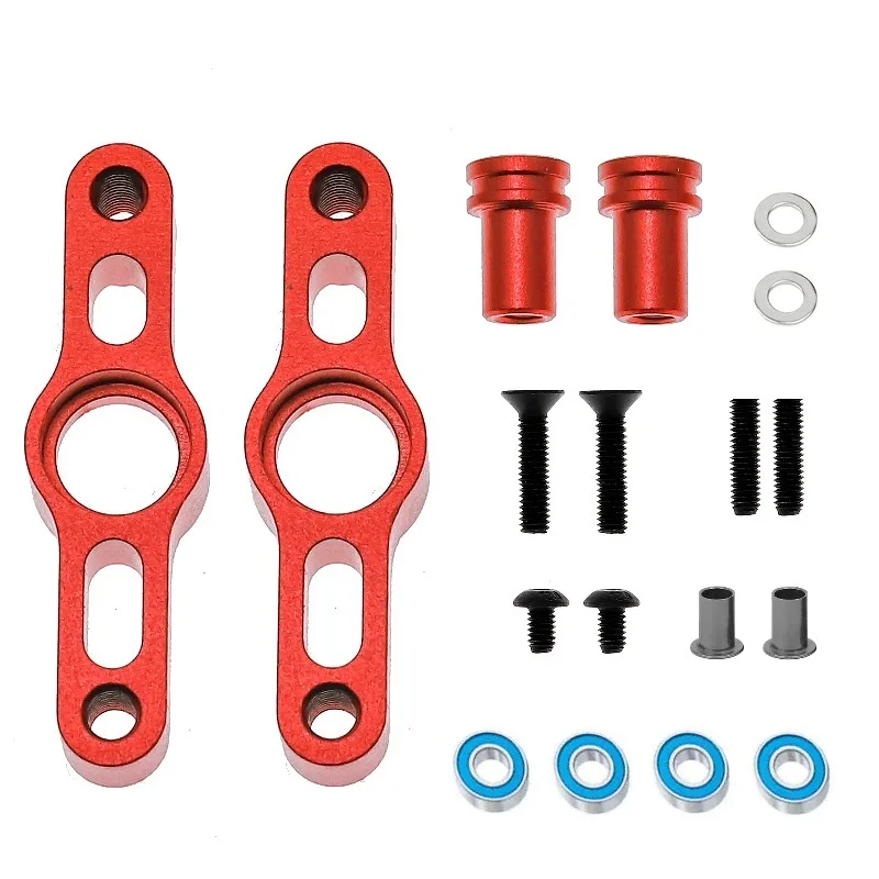 PARA Tamiya 54574 Juego de dirección de aluminio para chasis TT-02, piezas de mejora CNC, precisión y duradera, accesorios para coche RC