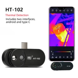 HT-102 termocamera Mobile per dispositivi Android di tipo C elettronici termocamera a infrarossi per test di riscaldamento a pavimento