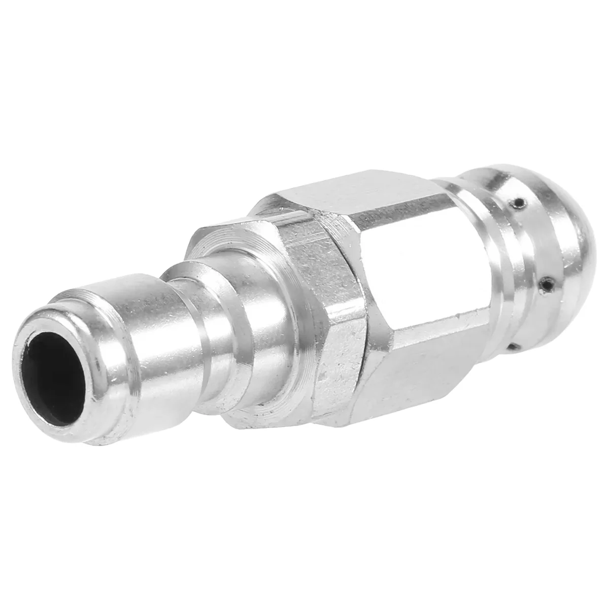 1/4 Inch 5000 PSI Sewer Jetter Nozzle Pressure Drain Jetter Hose Nozzle for 1/4 Pressure Washer Quick Connector