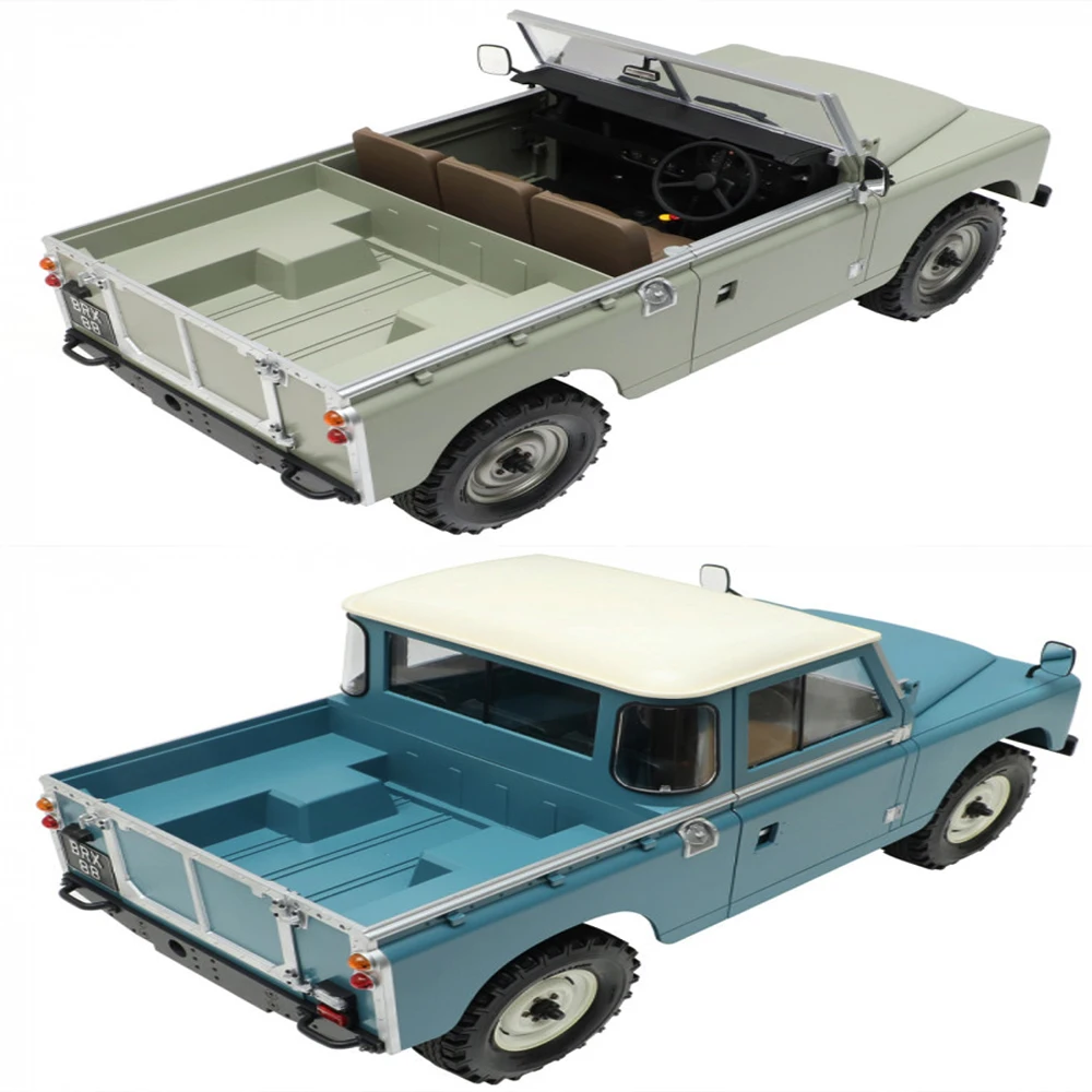 Boom Racing 1/10 4WD RCSimulation Retro Climbing Car Land Rover Series SIII 88 Wheelbase Pickup KIT Collection  Adult kids Toys