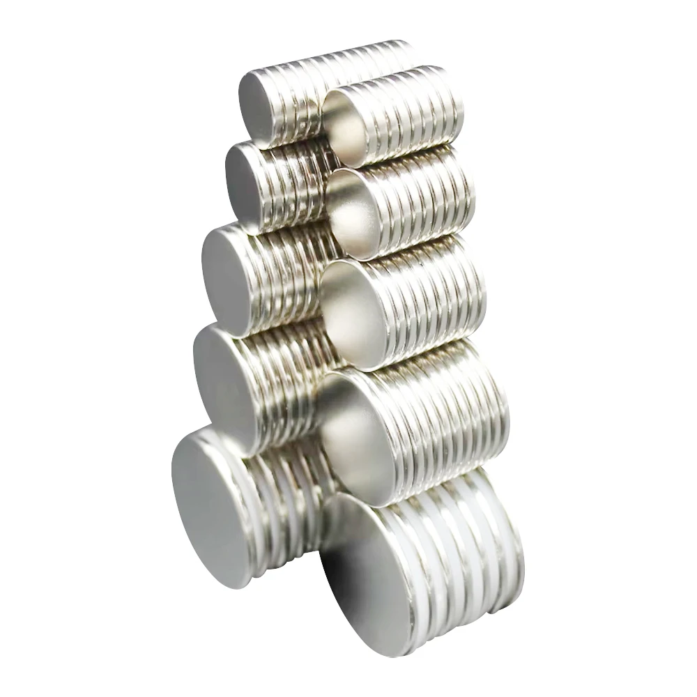 Super Powerful Neodymium Magnet Round Disc Strong NdFeB Magnet for Fridge Home Office Craft Building 5x2 6x2 8x2 10x3 12x3 15x2