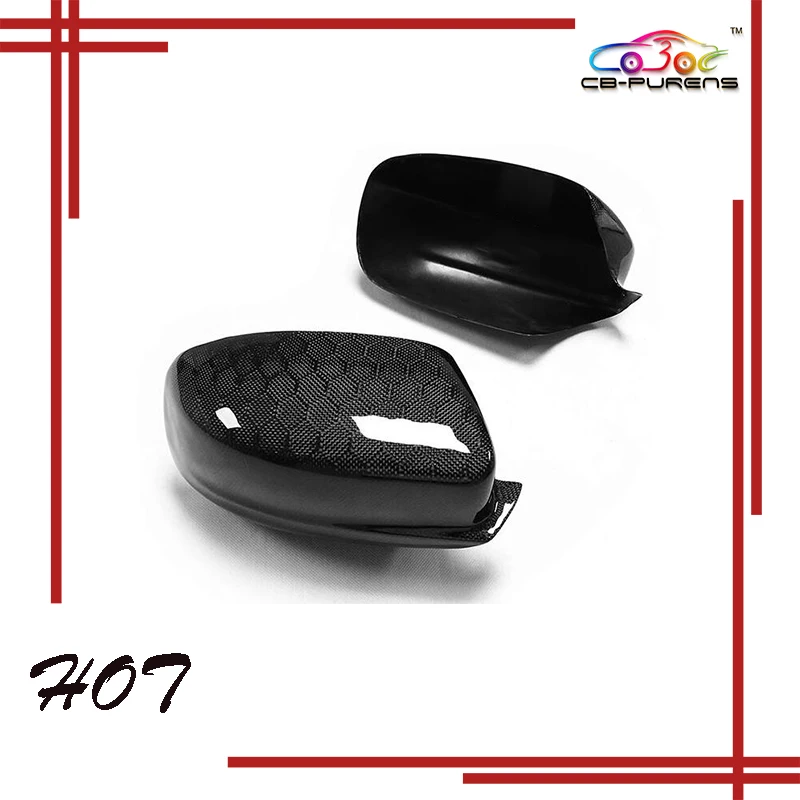 Real Carbon Fiber Side Door Rearview Mirror Cover Caps 2011-2021 For Dodge Charger 2011 For Chrysler 300C Add On Type Accessory