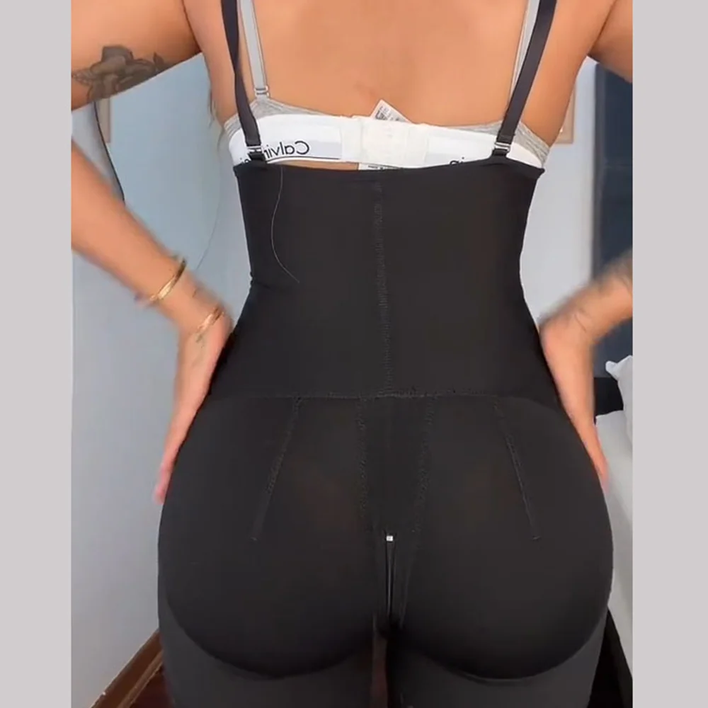 Fajas Colombianas Side Zipper Compression Underwear Waist Trainer Butt-lifting Body Shaper Slimming Tummy Control Shapewear